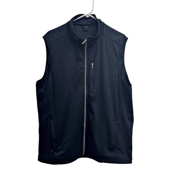 Sligo Golf Black Full Zip Vest Front Pockets With Mesh Liner XL X-Large - Picture 1 of 5